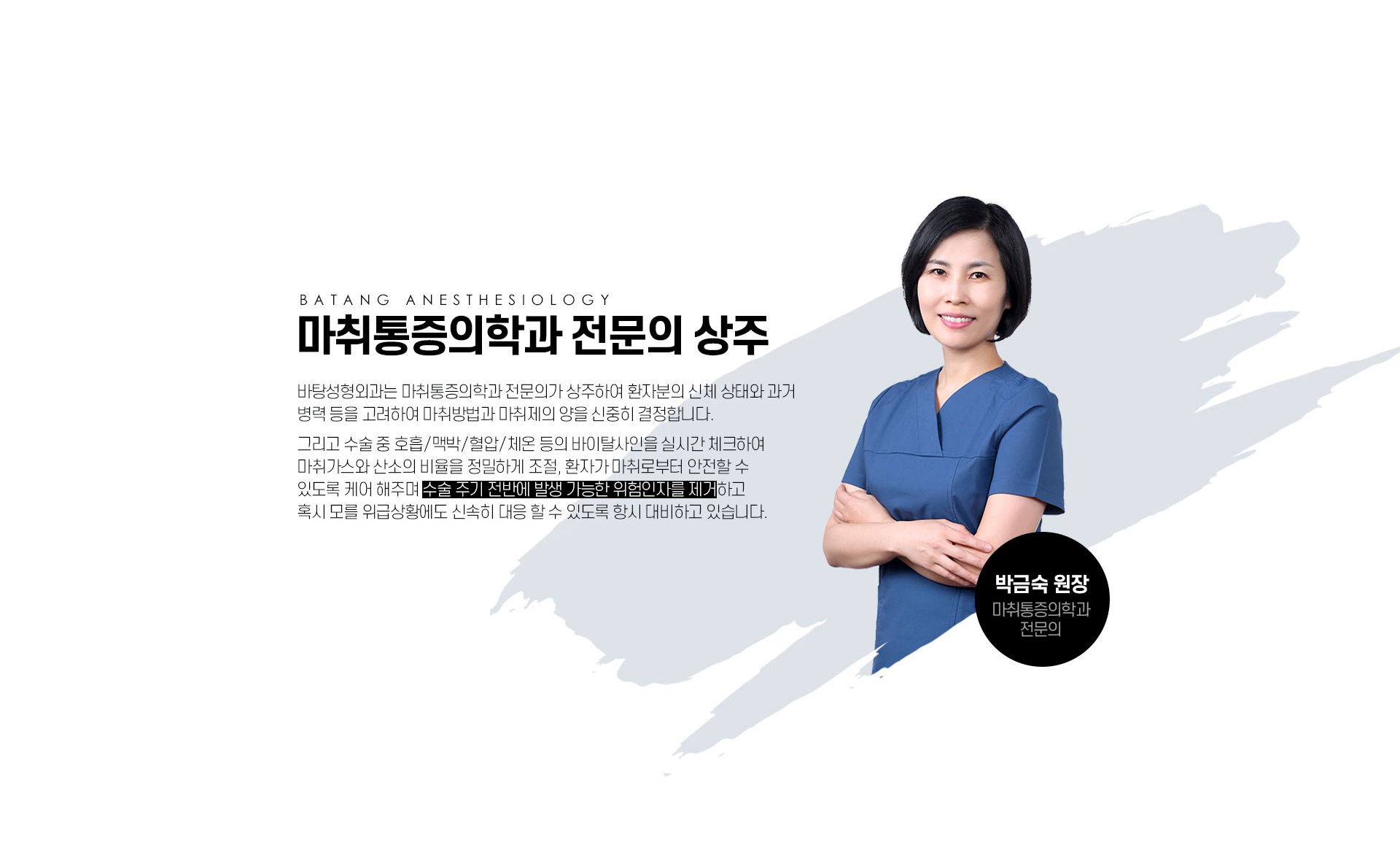 바탕 안전 마취시스템